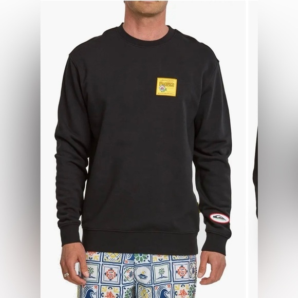 Quiksilver Other - Quiksilver x Pacífico Black Crewneck Sweatshirt – Logo Patch Mens size small